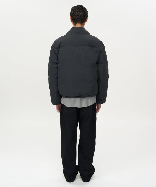 Collar Flight Down Puffer BLACK