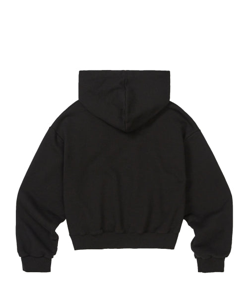 Frade String Hood Zip-Up Black