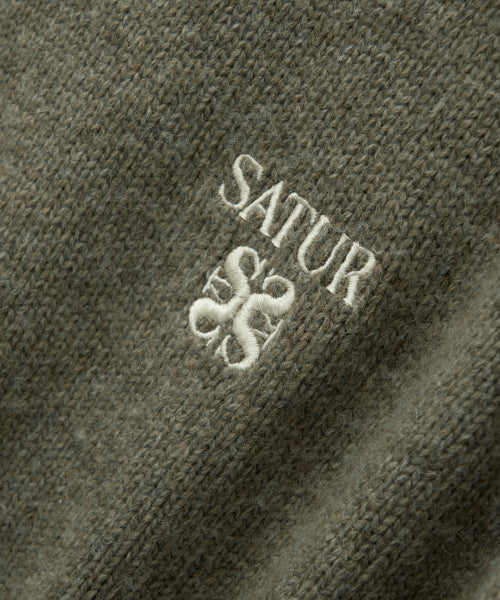 (W) Classic Turtle Neck Knit Khaki