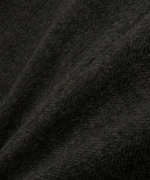 Herringbone Wool Blend Single Blazer Charcoal