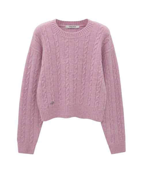 Ecru Round Twist Knit_4Colors