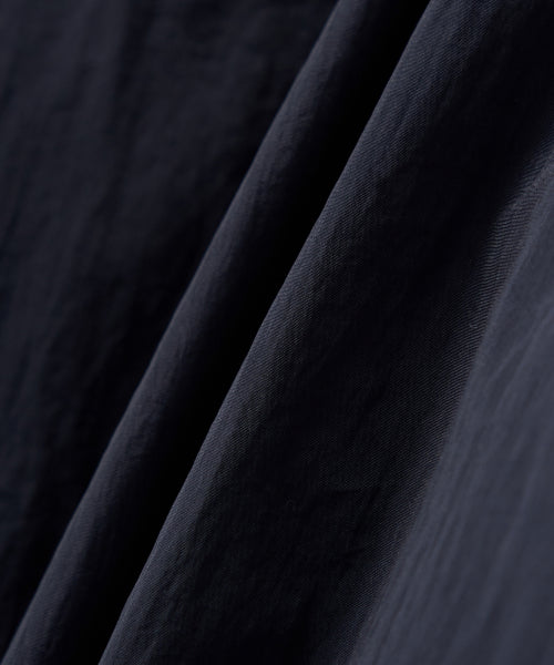 (W) Wide Collar Crop Padding Jacket Navy