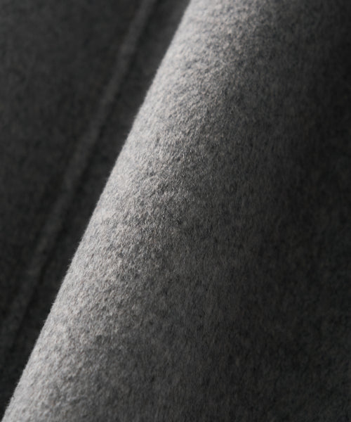 (W) A-Line Wool Blend Single Coat Gray