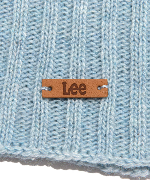 wool mixed colored knitwear gloves light blue