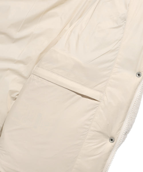 Women's fleece toggle short down cream