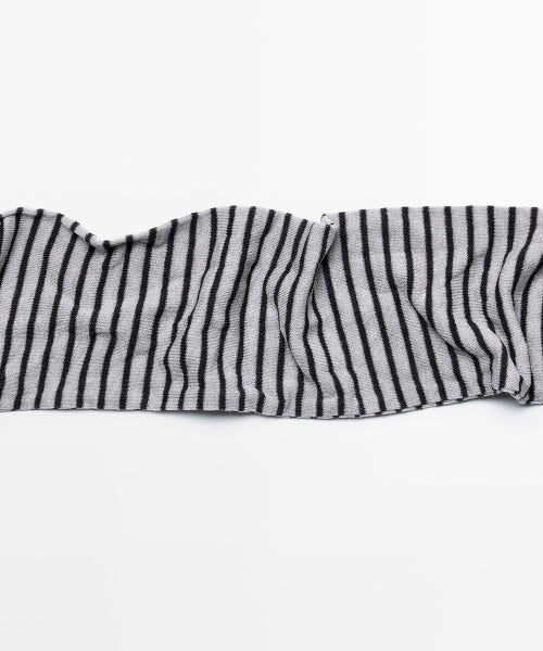 Mini Stripe Gray Scarf