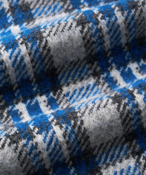 Check Pattern Muffler Sky Blue