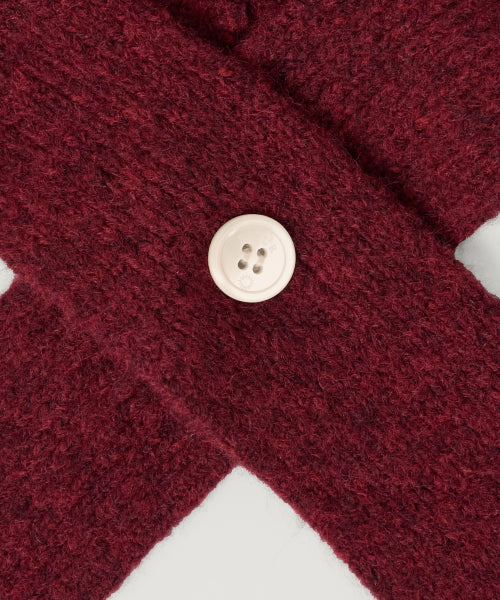 (W) Knit Balaclava Burgundy
