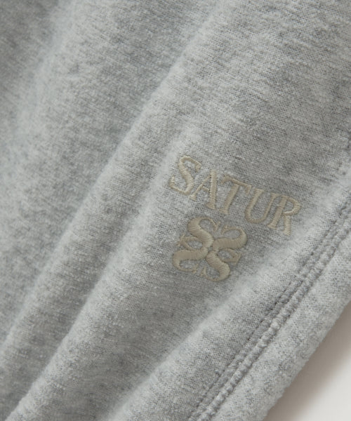 (W) Teo Brushed Fleece Jogger Pants Melange Gray
