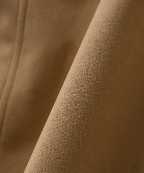 (W) Synthetic Suede Blouson Jumper Camel
