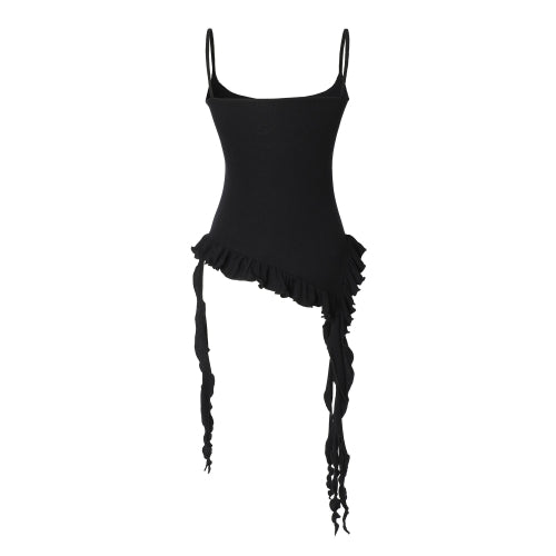 Ruffle Layered Sleeveless (black)