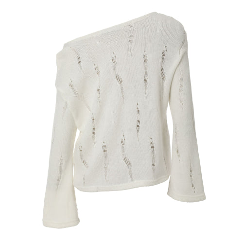 Damage Punching Knit (ivory)