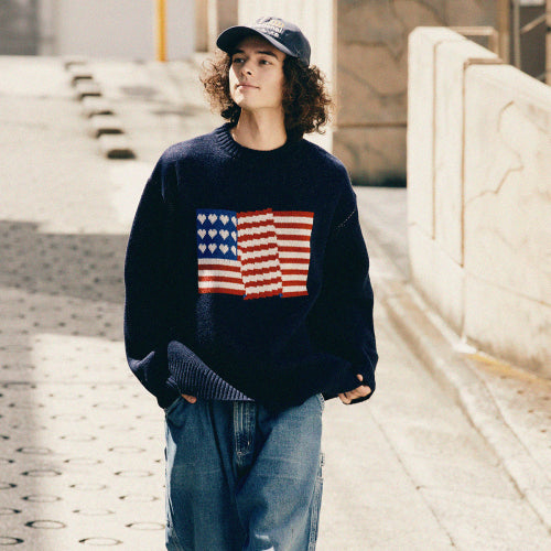 Flag Knit (Navy)