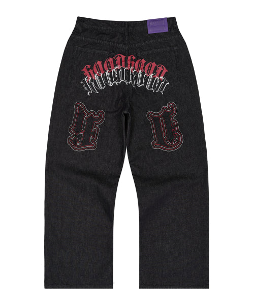 HD Multi Logo Denim Pants INDIGO BLUE