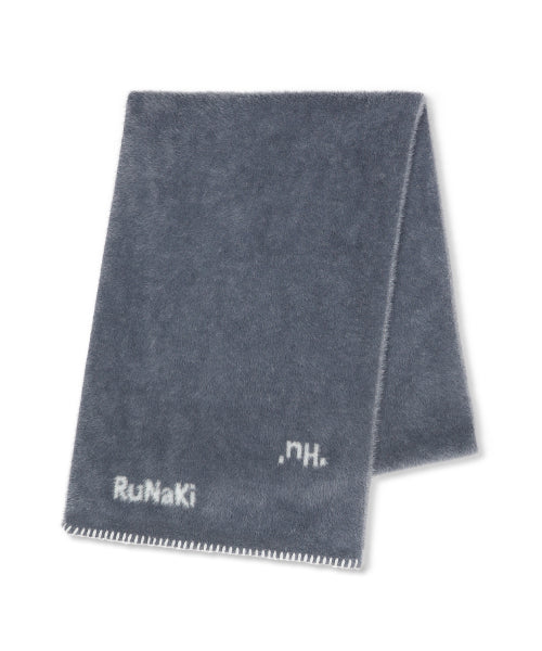WXAC023 Hirahira Yukimoto Mohair Scarf (GRAY)