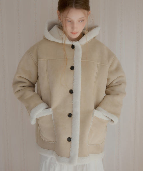 Bailey Hood Mustang Coat (Beige)