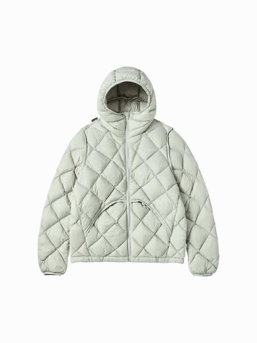 LIGHTWEIGHT QUILTED DUCK DOWN JACKET (3COLOR)
