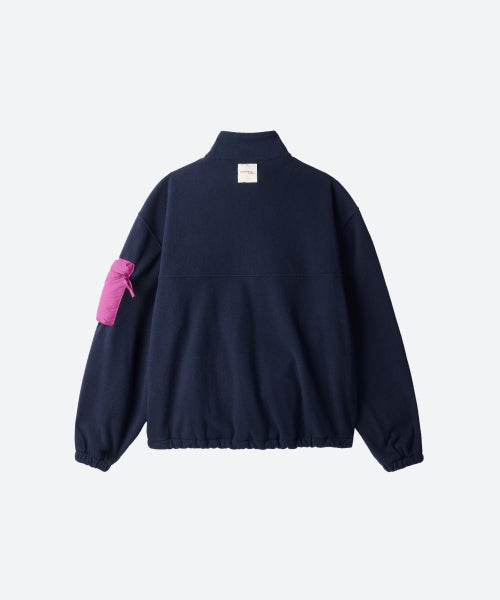 M.C UNISEX, Half Zip-up Fleece / Navy