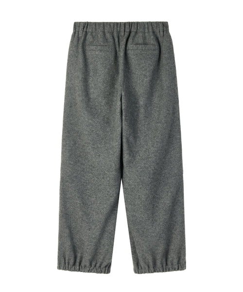 UNISEX, Side Zip Wool Sweat Pants / Gray