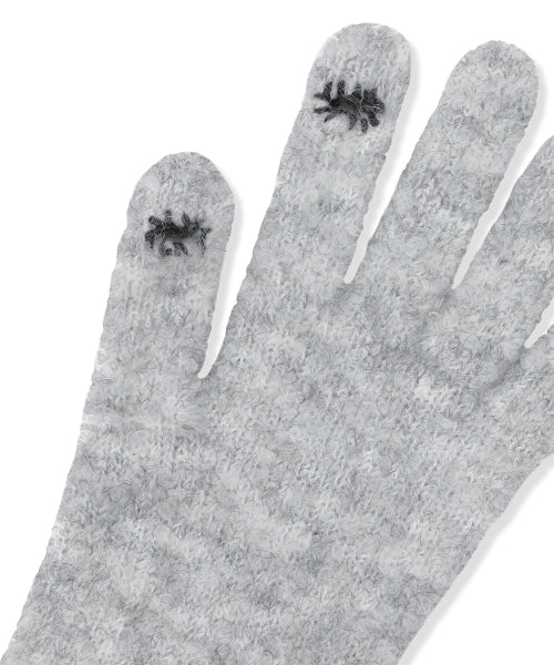 BOUCLE STITCH GLOVE GREY(MG2FWMAB61A)