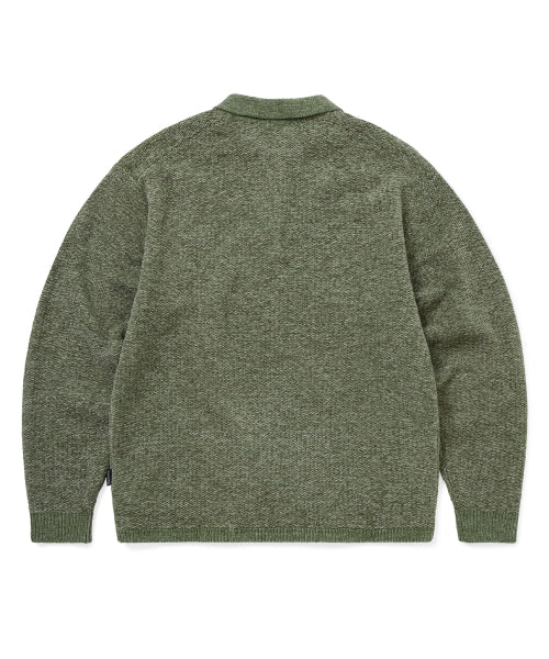 Velvet Knit Polo Green