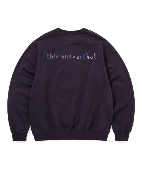 THAT Embroidered Crewneck Dark Purple