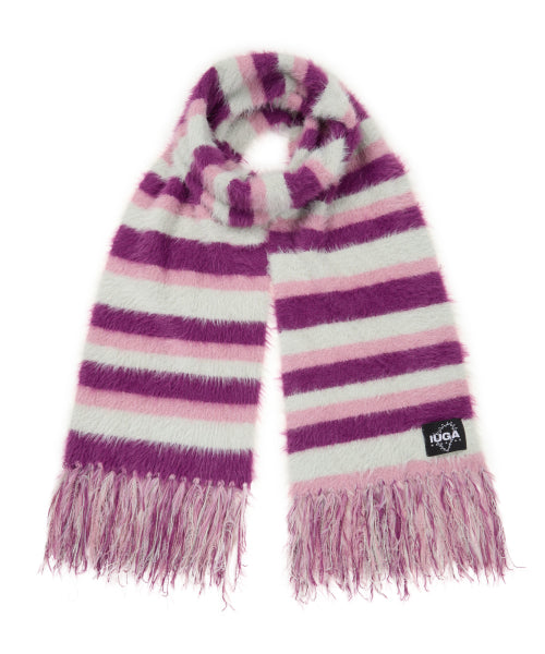 Striped Hairy Bold Muffler (Magenta)