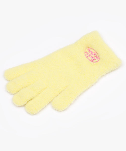 RC FLUFFY LOGO GLOVE YELLOW