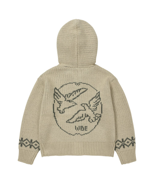 Fur Cowichan Hoodie Ivory