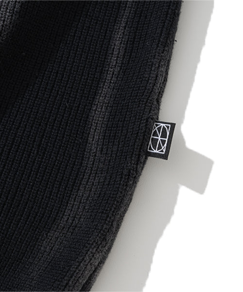 Tie Dye Turtle Neck Sweater - Black