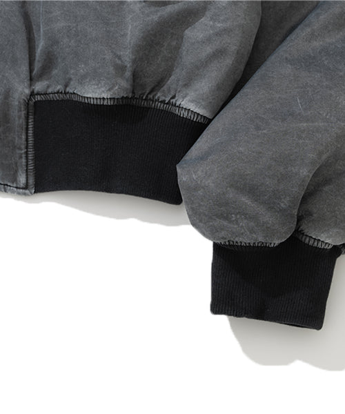 Chasm Eyes Washed MA-1 Jacket - Black