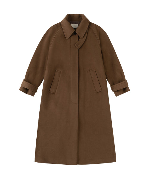 SIOT4128 Cashmere Blend Balmacan Coat_Brown
