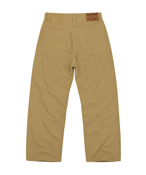 Star Cotton Pants BEIGE