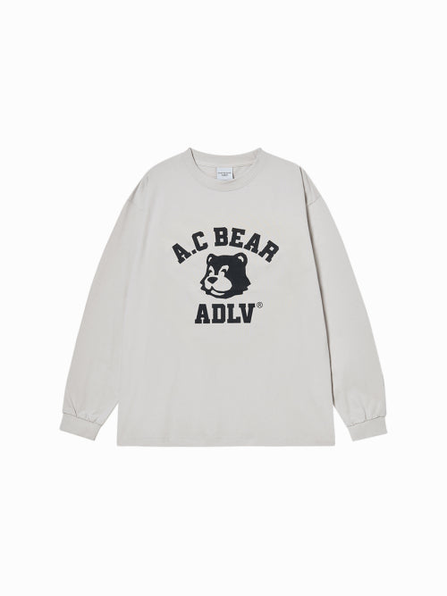 SHADOW AC BEAR LONG SLEEVE T-SHIRT (2COLOR)