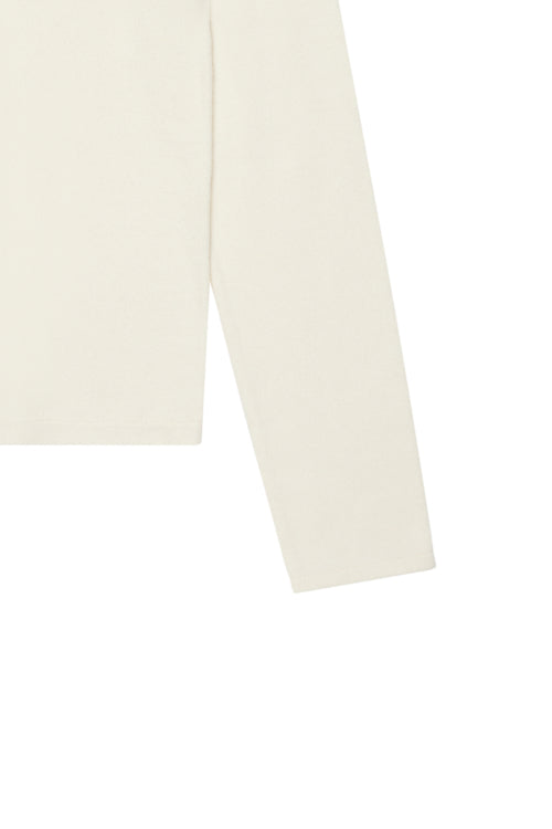 TURTLENECK SLIM KNIT TOP IN CREAM