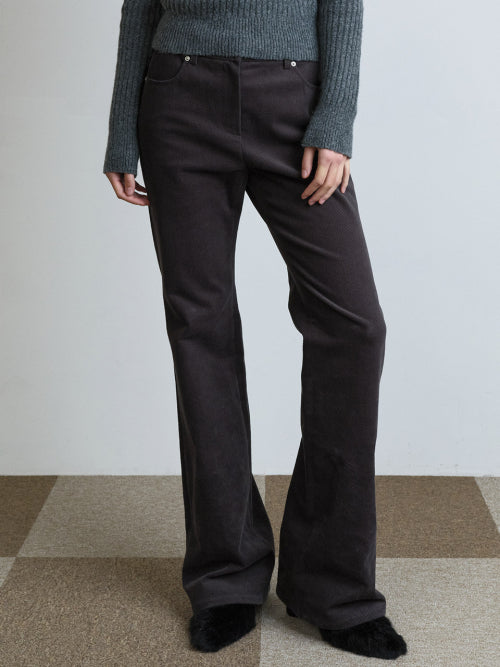 Twill Cotton Bootcut Pants VW5WL532_2color