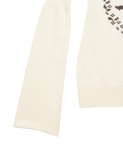 L21 IN MY PONNY KNIT(CREAM)