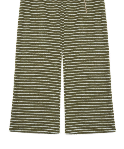 L21 COZY PLUFFY KNIT PANTS(OLIVE GREEN)