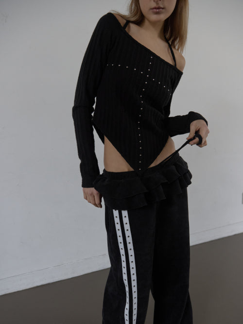 WESTERN CROSS TOP / BLACK