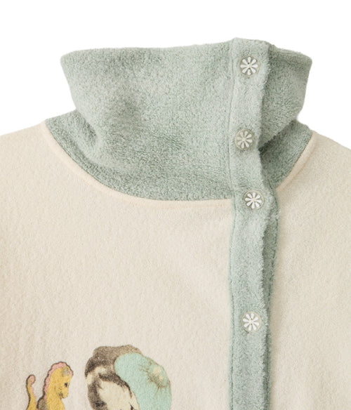 Slanted Button Cardigan