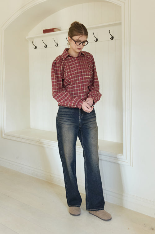 Tow Wide Jeans (deep blue)