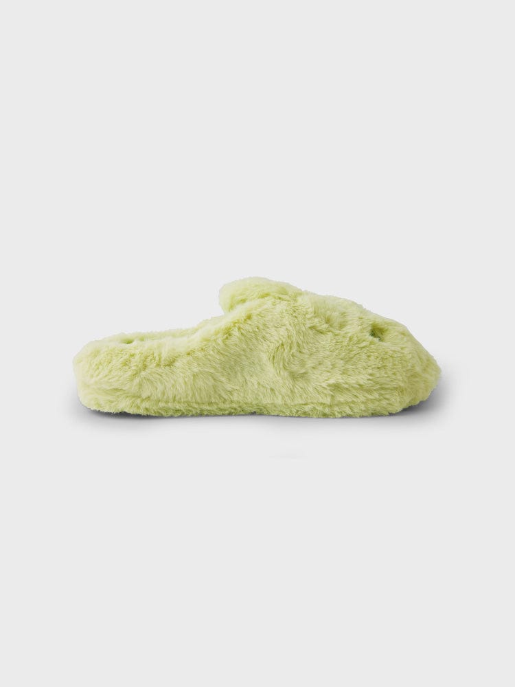 bunini plush room shoes (GREEN)