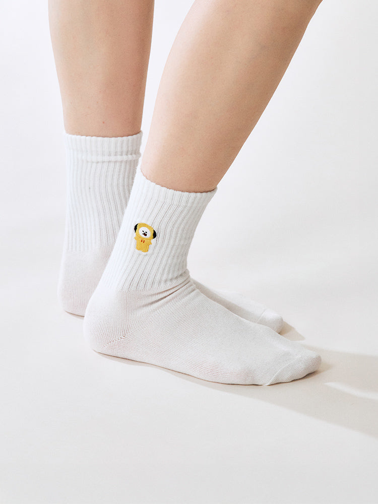 BT21 CHIMMY Basic Lip Embroidery Socks