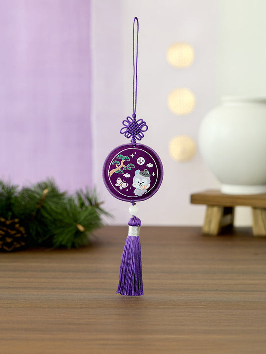 BT21 MANG Premium K Edition Embroidery Testle Keyring
