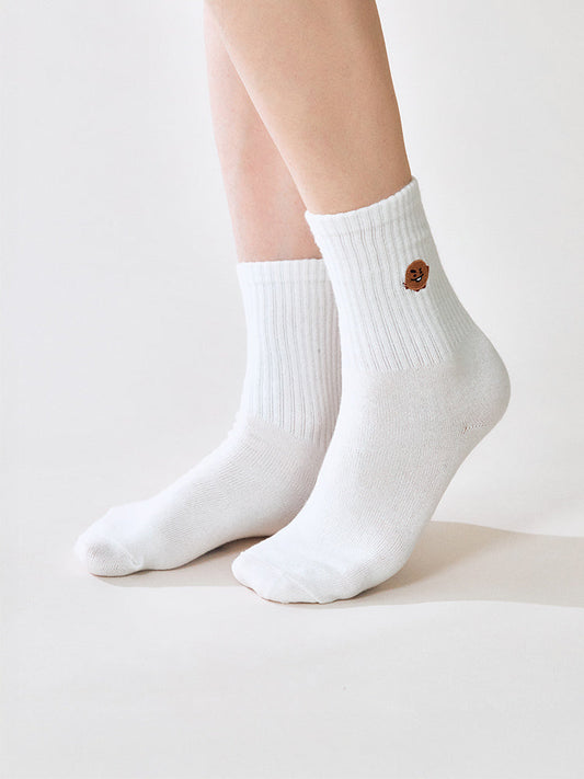 BT21 SHOOKY Basic Lip Embroidery Socks