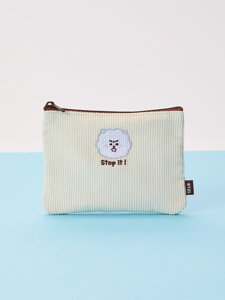 BT21 today's mood flat square pouch