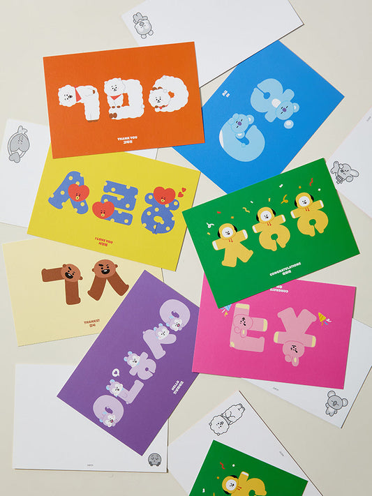 BT21 Suvenir Korean Postcard