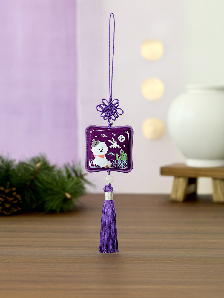 BT21 RJ Premium K Edition Embroidery Testle Keyring