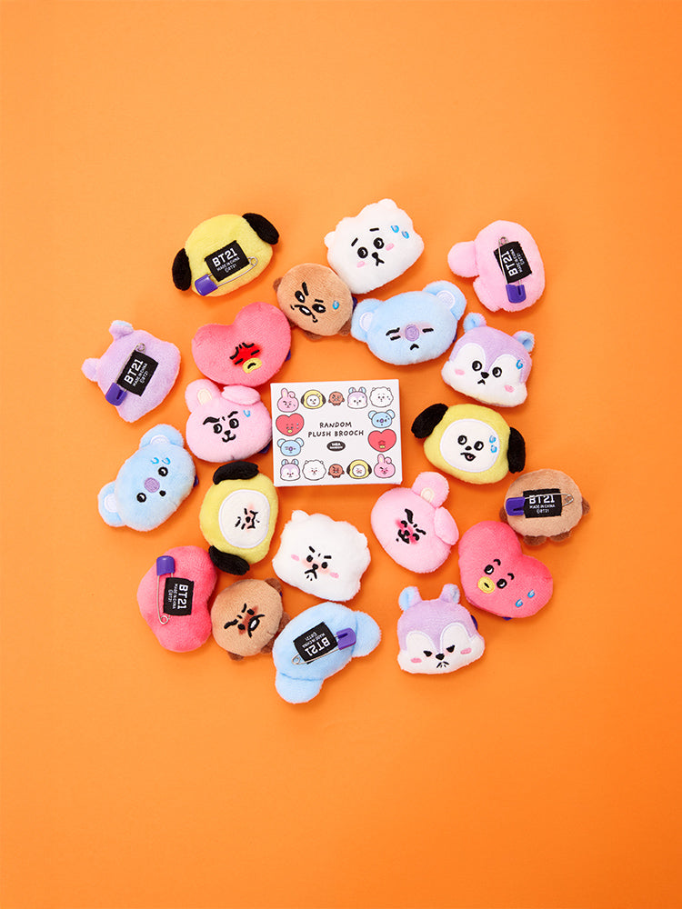 BT21 today's mood random face doll brooch (1 piece)