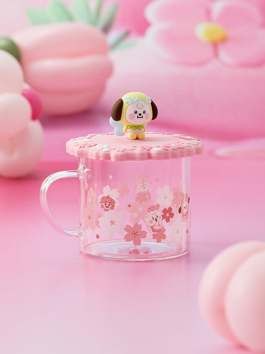 BT21 CHIMMY BABY Spring Fairy Glass Cup & Lid (340 ml)